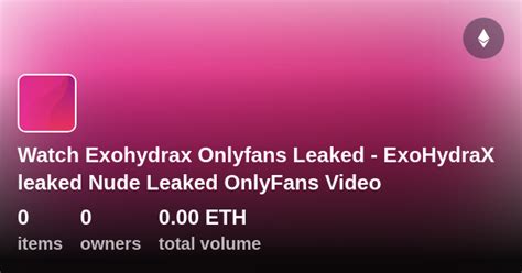 exohydrax leak|[Broken Link]